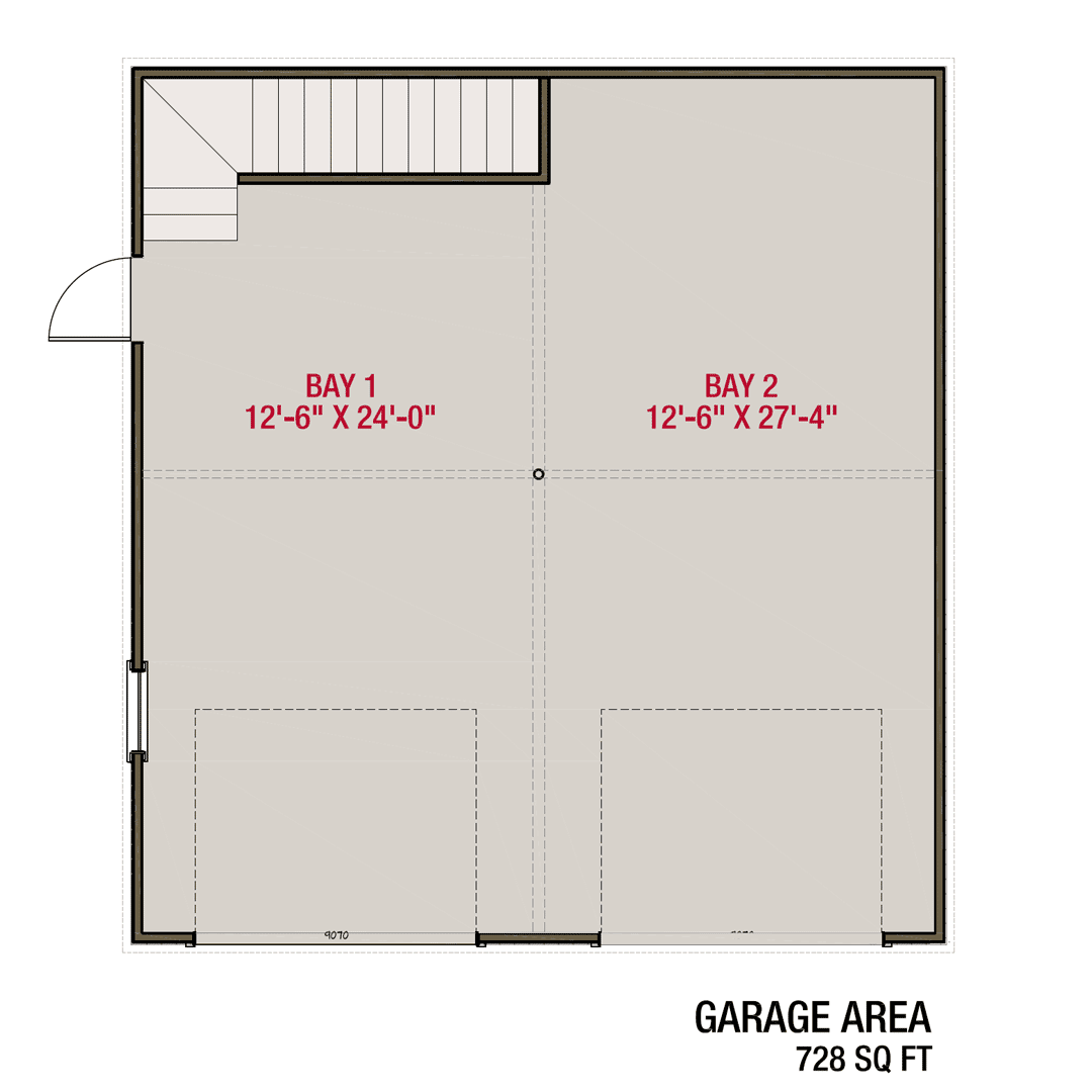 Image of ADU-Garage 1 Bed, 1 Bath, 2 Car - 604 sq.ft