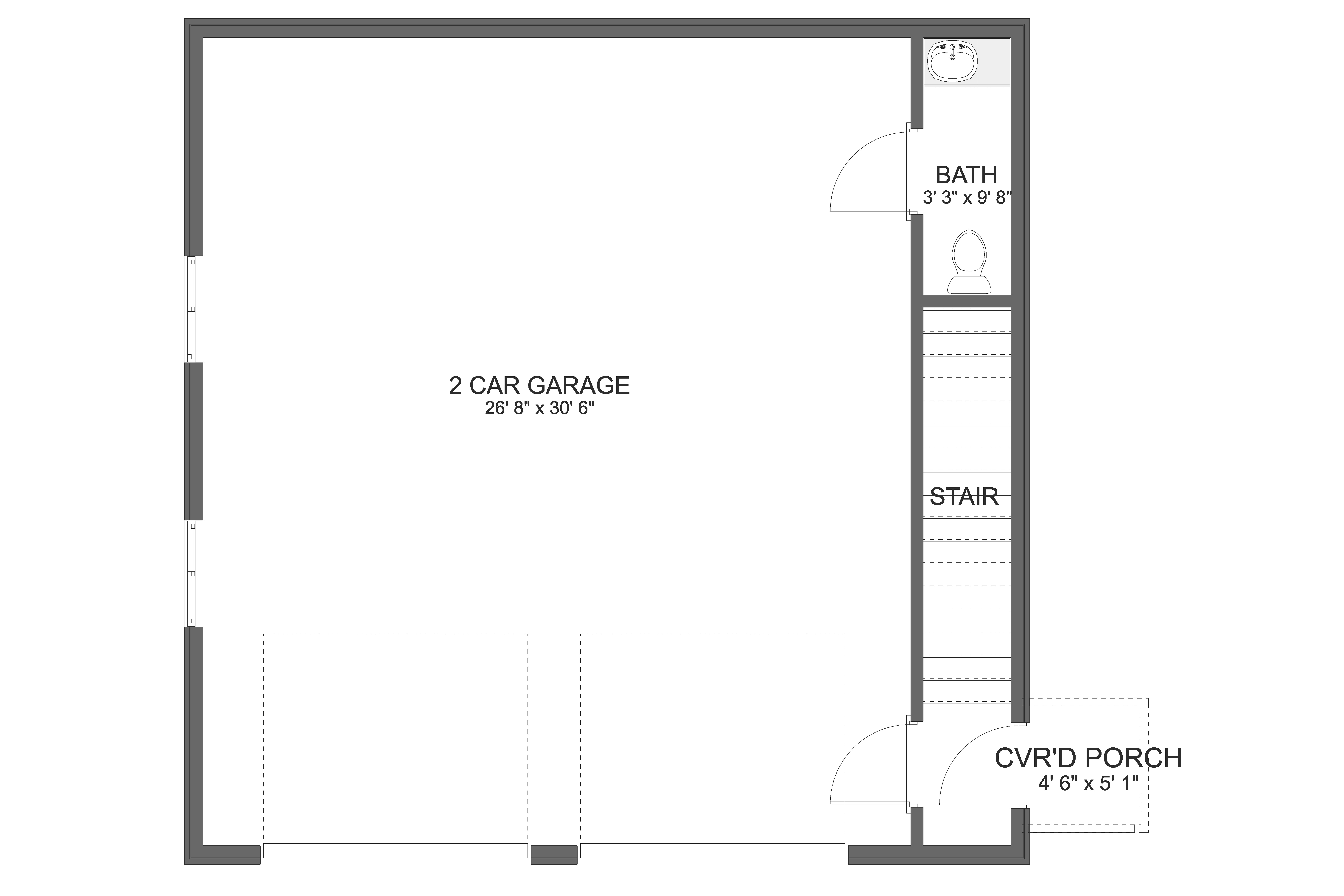 Image of ADU-Garage 2 Bed, 1.5 Bath, 2 Car - 882 sq.ft