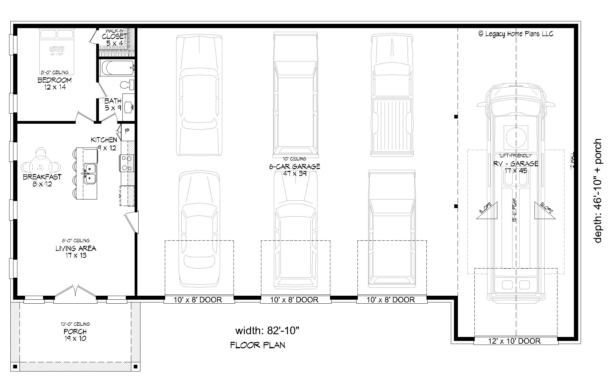 Image of ADU-Garage 1 Bed, 1 Bath, 7 Car - 752 sq.ft