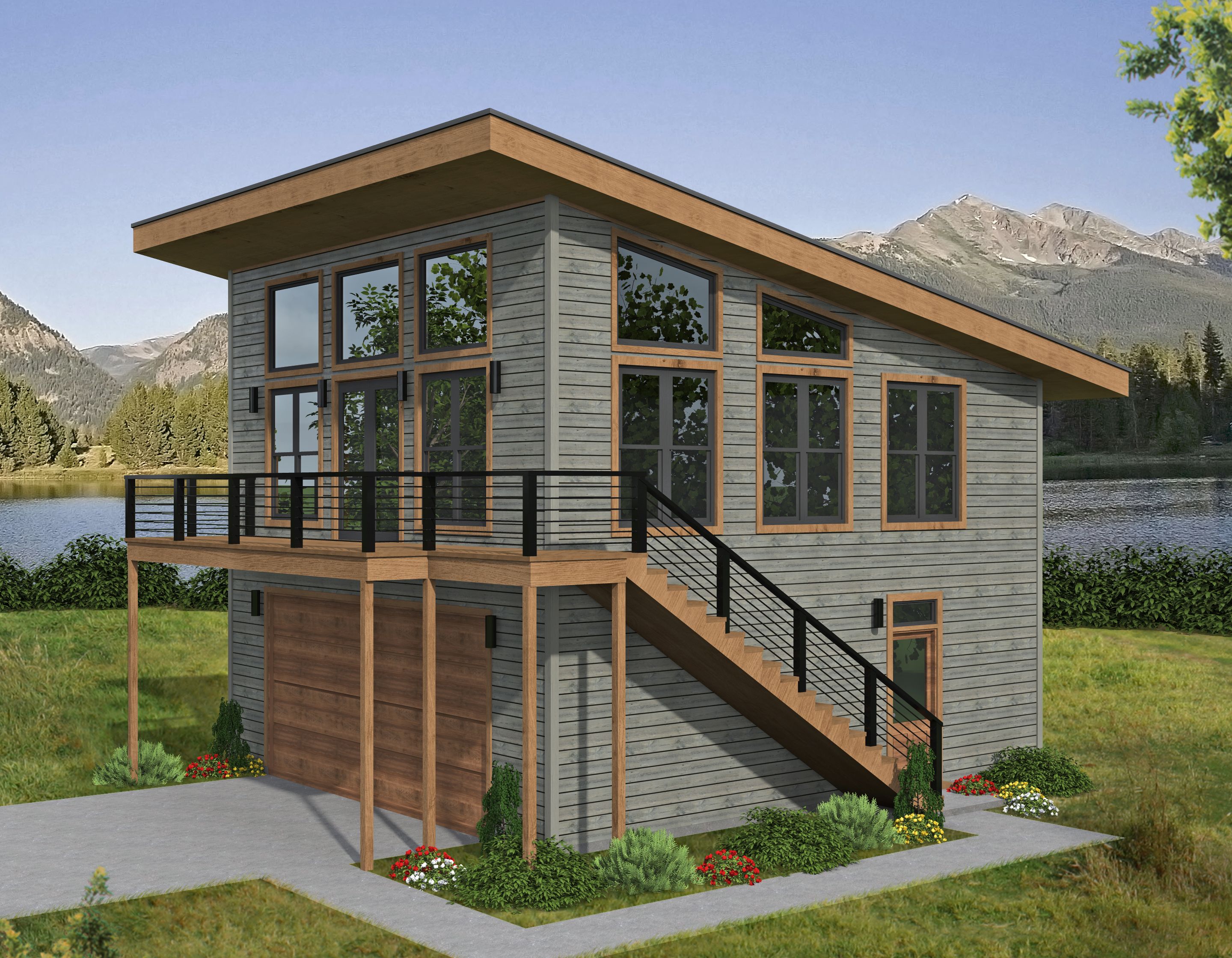 Main image of ADU-Garage 1 Bed, 1 Bath, 2 Car - 735 sq.ft, built by Red Clover Homes