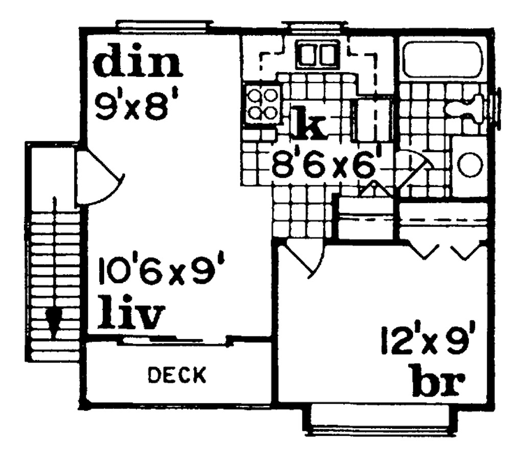 Image of ADU-Garage 1 Bed, 1 Bath 2 Car - 484 sq.ft