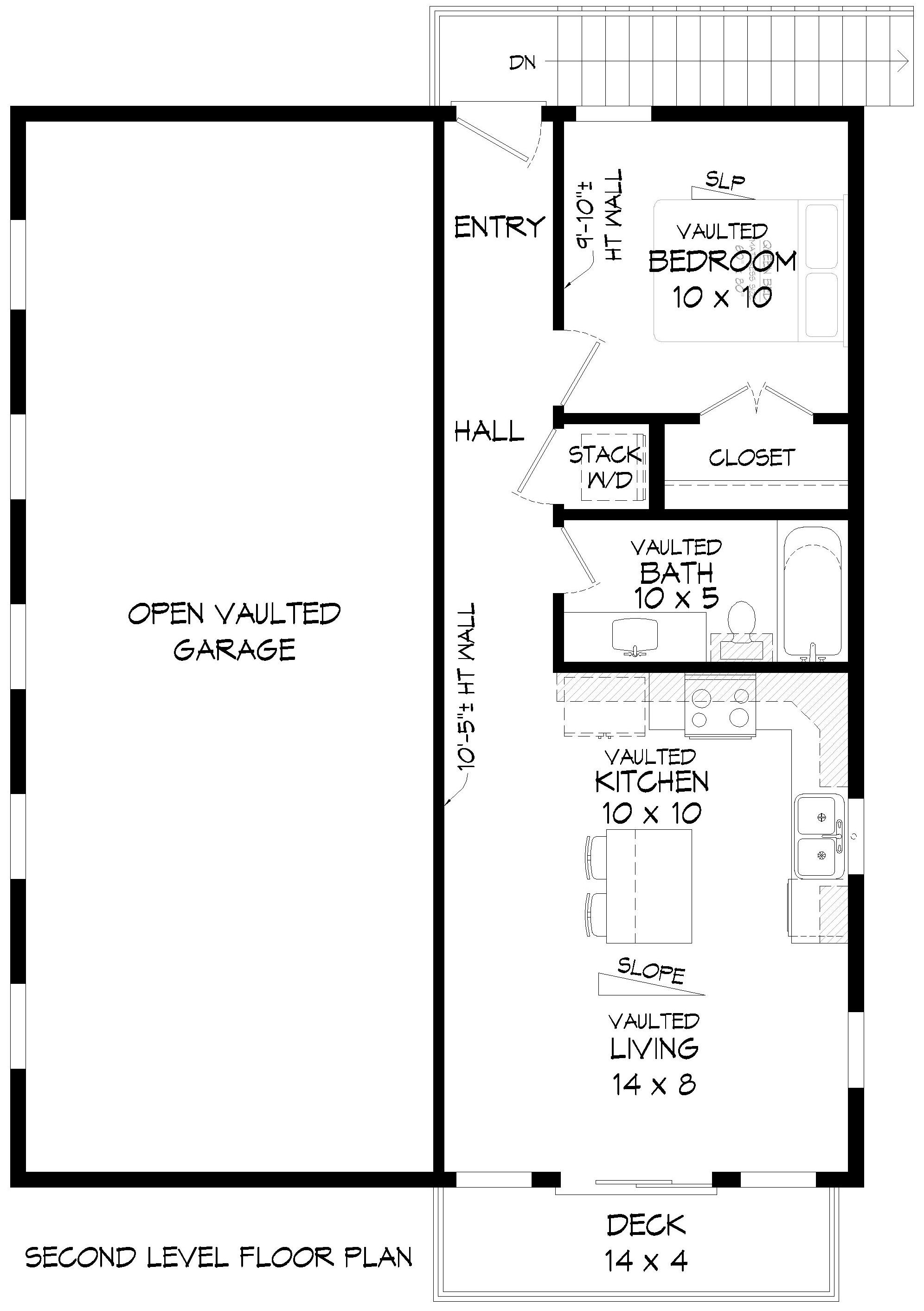 Image of ADU-Garage 1 Bed, 1 Bath, 4 Car - 575 sq.ft
